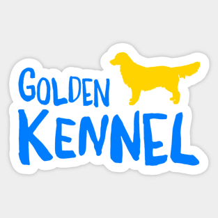 Golden Kennel - White Sticker Sticker